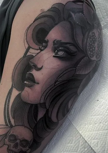 persephone tattoo design idea 5 shadow persephone tattoo design idea