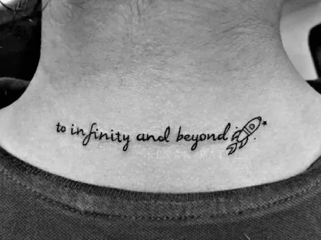 to infinity and beyond tattoo design 7 neck to infinity and beyond tattoo design