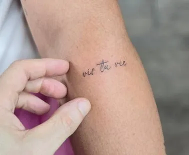 Vis Ta Vie Tattoo origin Vis Ta Vie Tattoo origin