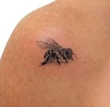 single bee tattoo design