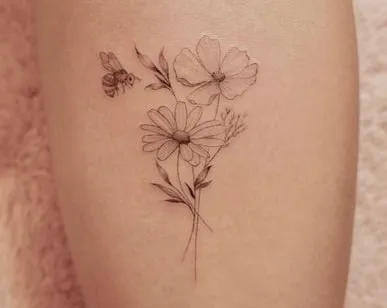 easy daisy tattoo design