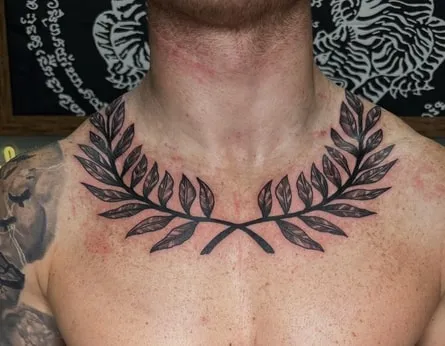 laurel wreath tattoo design 2 neck laurel wreath tattoo design