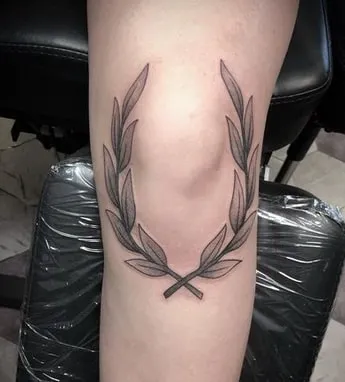 laurel wreath tattoo design 7 knee laurel wreath tattoo design