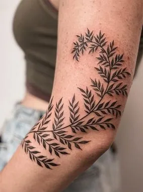 leaf tattoo design 4 fern leaf tattoo design