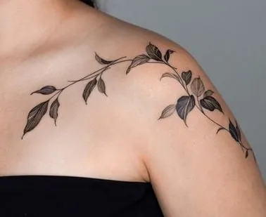 leaf tattoo design 5 shoulder leaf tattoo design
