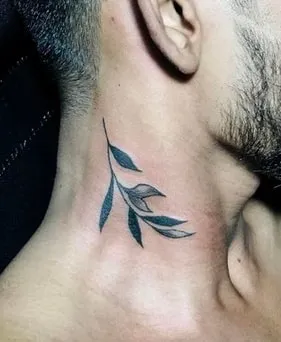 leaf tattoo design 8 neck leaf tattoo design
