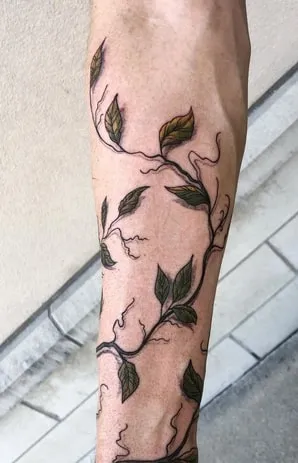 leaf tattoo design 9 vine leaf tattoo design
