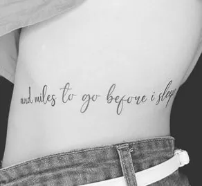 miles to go tattoo idea 2 side tattoo miles to go tattoo idea
