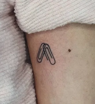 paperclip tattoo design paperclip tattoo design