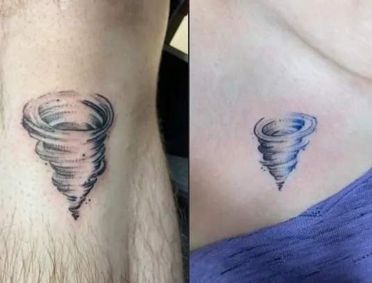 easy tornado tattoo design