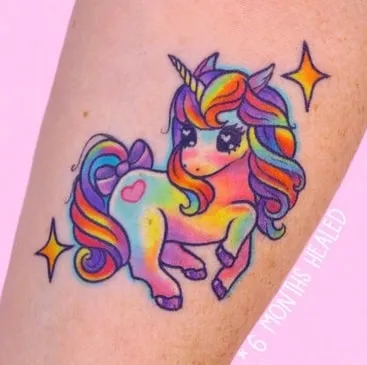 anime unicorn tattoo