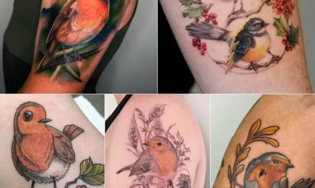 10+ Design Ideas for a Tattoo of a Robin | Symbolism, Placement Ideas & More.
