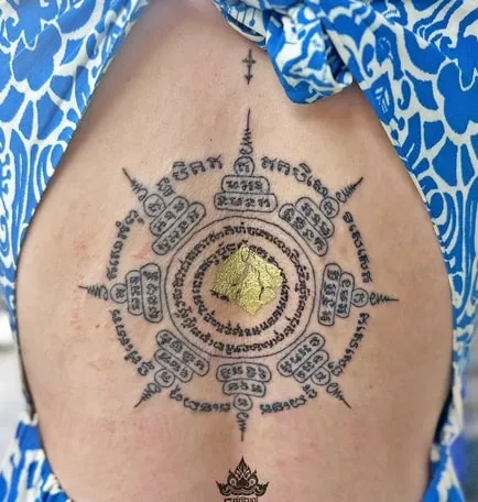 buddhist yantra tattoo