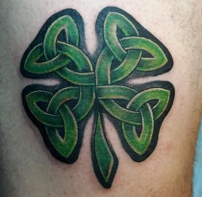 celtic four leaf clover tattoo design celtic knot four leaf clover tattoo design