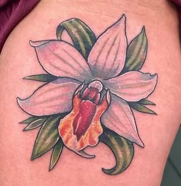 dendrobium orchid tattoo