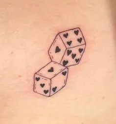 dice tattoo design 5 minimal dice tattoo design