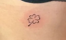 minimal four leaf clover tattoo design 2 minimal four leaf clover tattoo designs