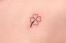 minimal four leaf clover tattoo design minimal four leaf clover tattoo design