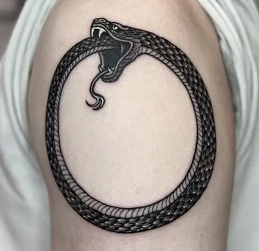 ouroboros tattoo design 5 black ouroboros tattoo design