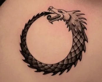 ouroboros tattoo design dragon ouroboros tattoo design