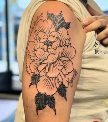 symbolism of peony tattoos