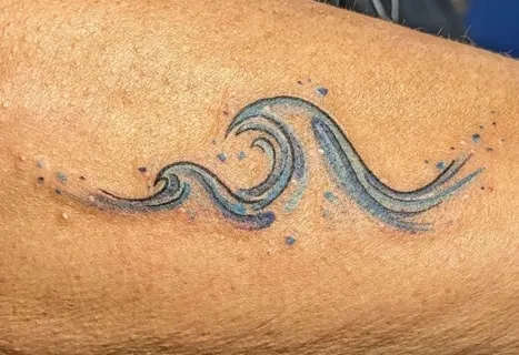wave tattoo design