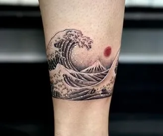 what does a tattoo of a wave mean