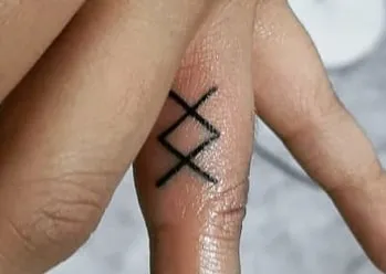 Inguz Rune Tattoo Designs