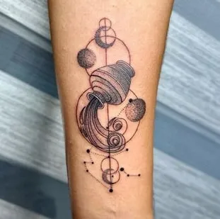 aquarius tattoo design