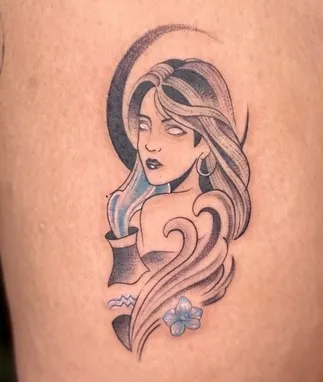 aquarius tattoo design