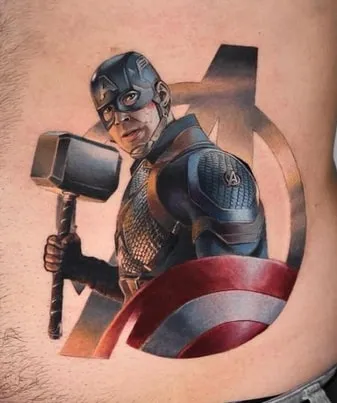 captain america tattoo captain america tattoo