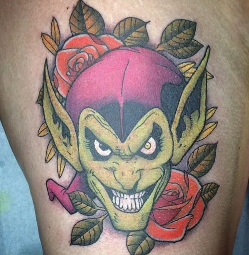 marvel tattoo design 11 green goblin marvel tattoo design