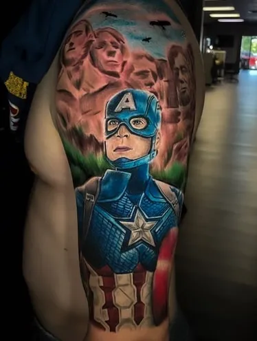marvel tattoo design 15 cap america marvel tattoo design