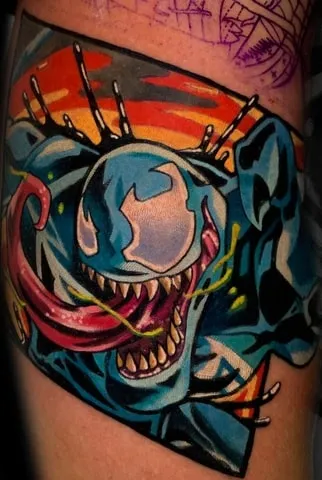 marvel tattoo design 19 venom marvel tattoo design