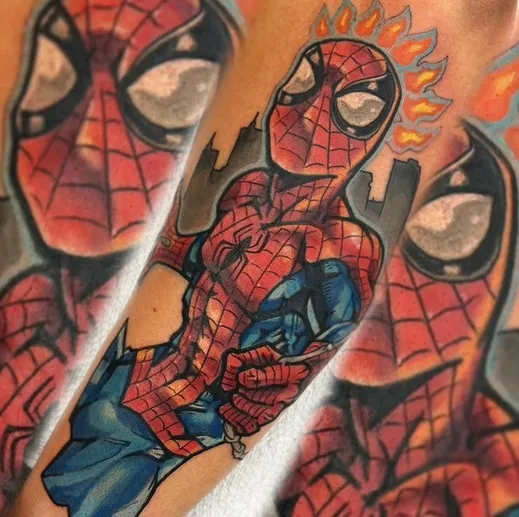 spiderman tattoo design spiderman tattoo design