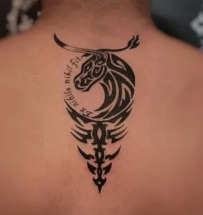 back taurus tattoo design