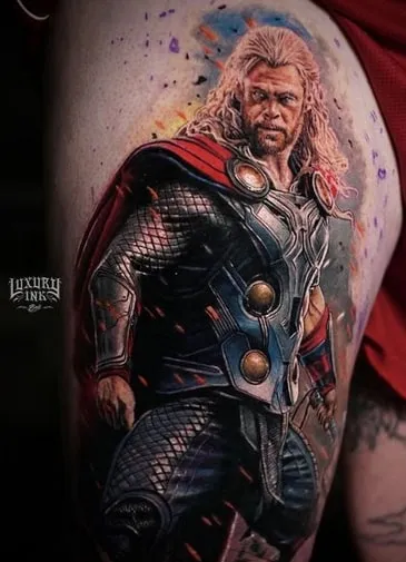 thor marvel tattoo thor marvel tattoo